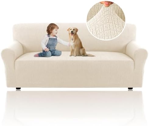 HVERSAILTEX 2025 Jacquard Couch Cover for 3 Cushion Sofa