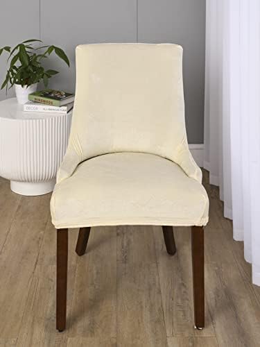 MIFXIN Velvet Stretch Wingback Chair Covers 2 Pack