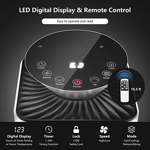 ARLIME 10000 BTU Portable AC Unit with Fan and Dehumidifier