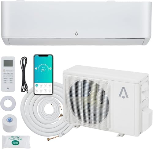 GarveeHome 9000 BTUs Mini Split AC Unit with Installation Kit