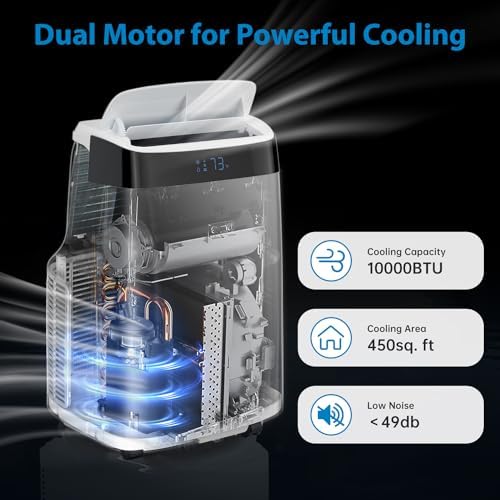 TROPOW 10000BTU Portable Air Conditioner 3-in-1 AC Unit