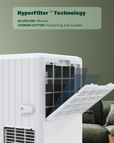 NeapNuuk 8000 BTU Portable AC Unit with Remote Control and 24H Timer