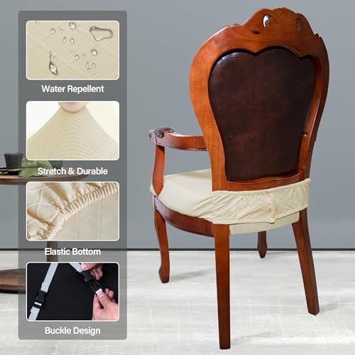CZL Dining Chair Covers Set of 6 with Zipper