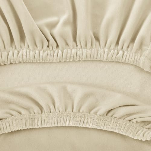 QINU KEONU Velvet Wingback Chair Covers Set of 6