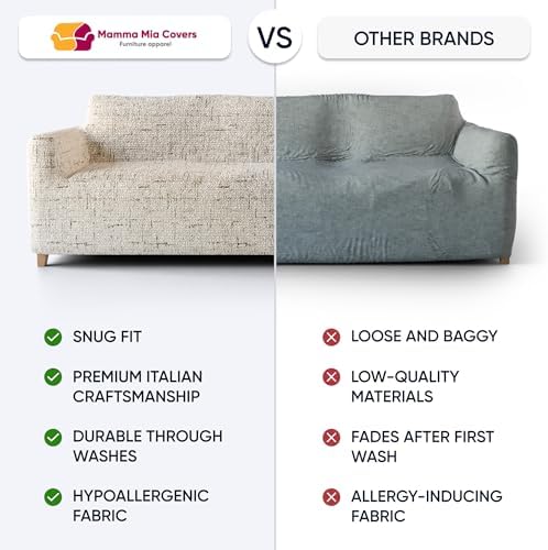 PAULATO BY GAICO Stretch Sofa Slipcover - Venezia Cream