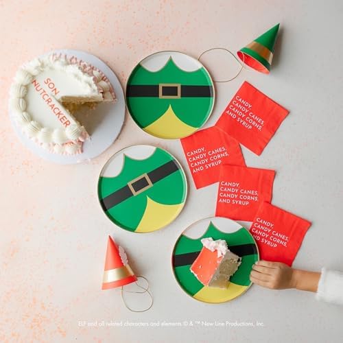 Elf Christmas Plates 825 8 Pack by Bonjour Fete