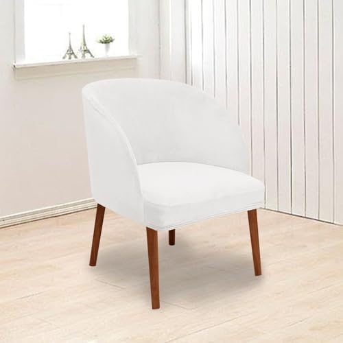 Eco-Ancheng Mid Century Modern Velvet Dining Chair Cover 2PCS