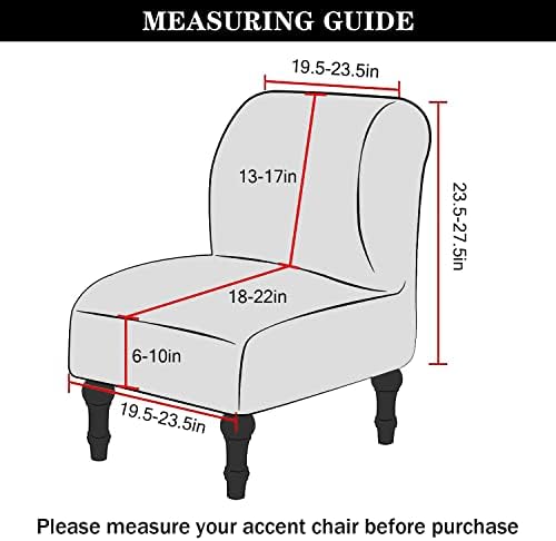 Luxury Velvet Armless Chair Covers - Brown