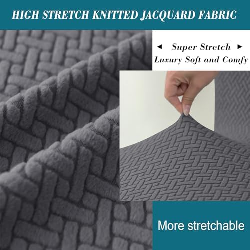 HFCNMY Wingback Chair Slipcover 2 Piece Stretch Jacquard