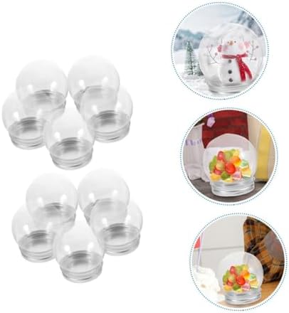 Alipis 40pcs Clear Plastic Candy Storage Jars With Lids