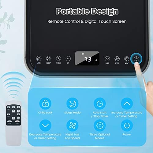 ARLIME 10000 BTU Portable AC Unit with Fan and Dehumidifier 1