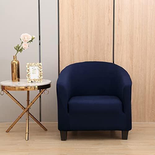 Club Chair Cover Universal Spandex Armchair Slipcover for Living Room Navy