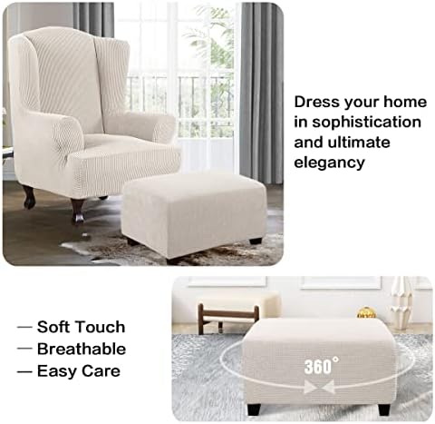 HVERSAILTEX Stool Cover for Rectangular Ottoman