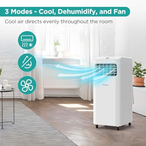 Hisense Portable Air Conditioner 6000 BTU with 3 Modes White