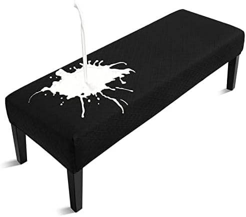 Waterproof Dining Bench Cover Black