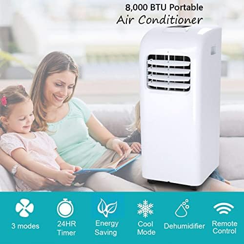 Nightcore Portable Air Conditioner 8000BTU with Remote