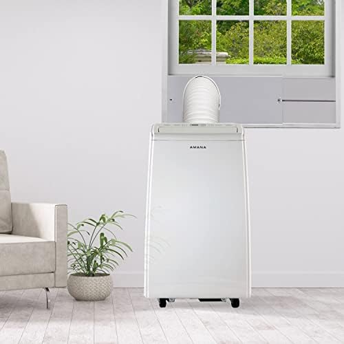 Amana AMAP084AW 8000 BTU Portable Air Conditioner with Dehumidifier and Remote Control
