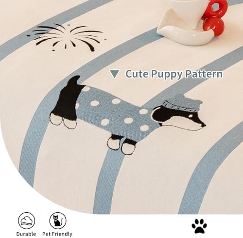 Chenille Sofa Slipcover for Dogs Blue 71x71 1pc