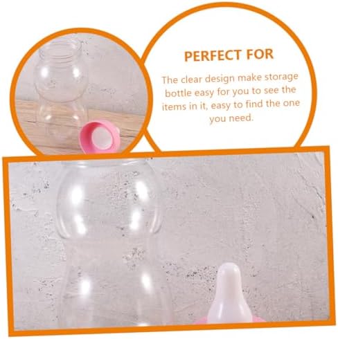 Bottle Shape Candy Jar With Sealed Lid For Party Storage Organizer