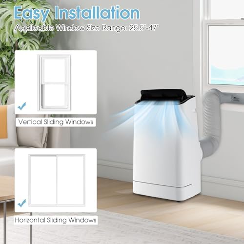 KOTEK 15000 BTU Portable AC with Heat for 800 SqFt Room