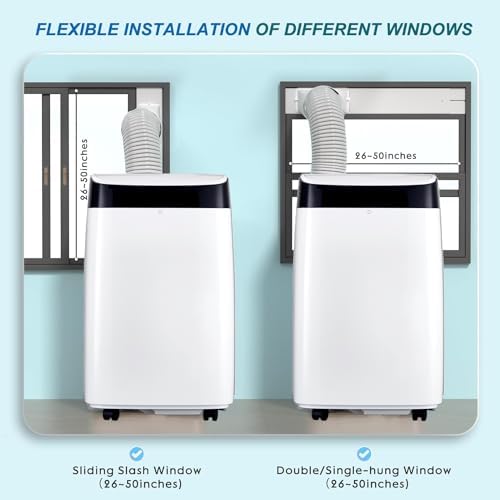 Petyee 10000 BTU Portable AC Unit with Remote White