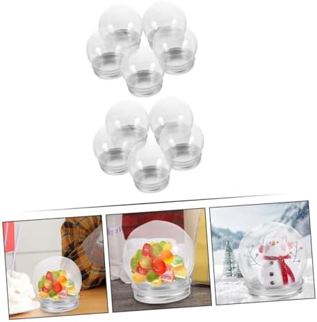 Alipis 40pcs Clear Plastic Candy Storage Jars With Lids