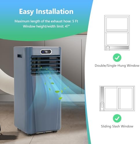 ARLIME 10000 BTU Portable Air Conditioner with Fan Dehumidifier