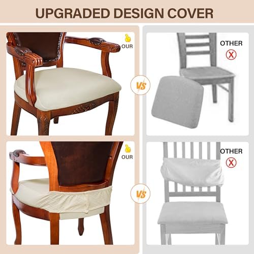 CZL Dining Chair Covers Set of 6 with Zipper