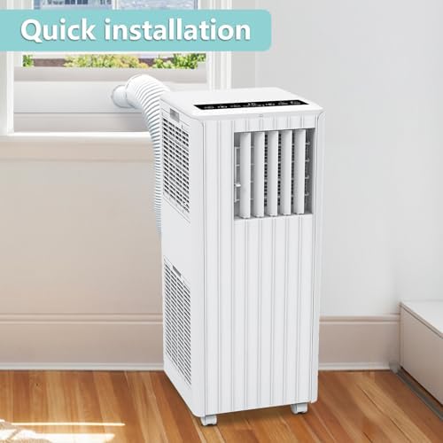 Takywep 8000BTUs Portable AC Unit with Cool Fan Dehumidifier Sleep Mode White