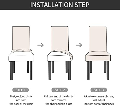 Gibelle Chair Covers Set of 4 for Dining Room