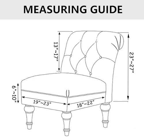 Velvet Armless Chair Covers Peacock Blue Luxury Slipcovers