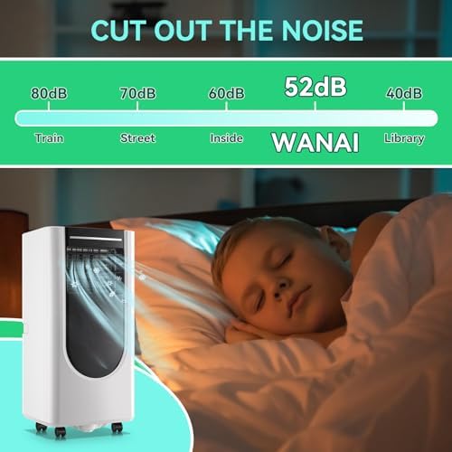WANAI Portable Air Conditioner 8000 BTU with Timer and Remote