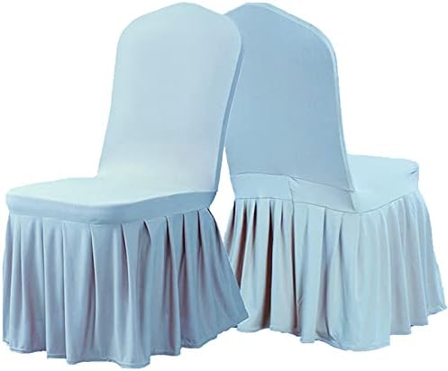Dimatic Dining Chair Covers Set of 6 Lightblue