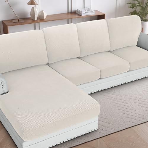 HVERSAILTEX Chaise Lounge Slipcover Ivory