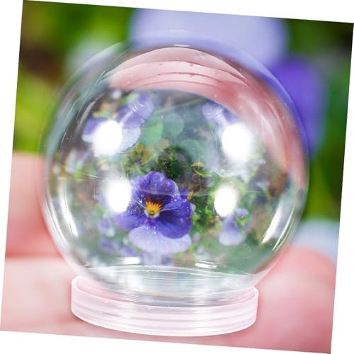 10Pcs Clear Plastic Ball Containers for DIY Crafts and Party Favors