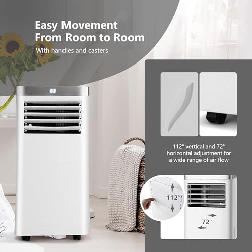 DORTALA 8000 BTU Portable AC with Dehumidifier and Fan