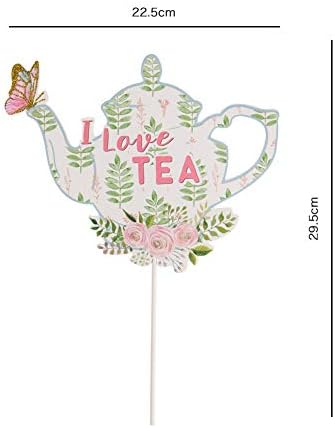 SUNBEAUTY 14 Pcs Tea Party Photo Booth Props Kit