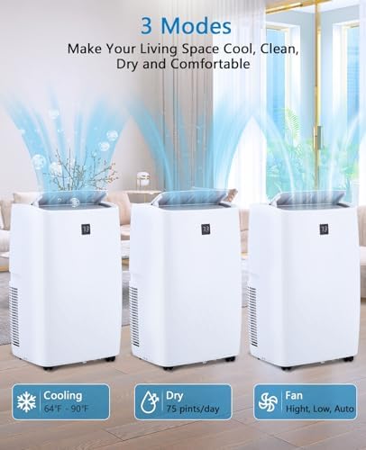 Ostar 12000BTU Portable Air Conditioner with 3 Fan Modes