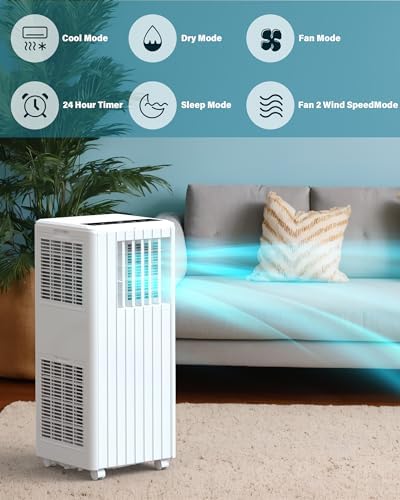 GAOMON 8000 BTU Portable Air Conditioner with Remote Control