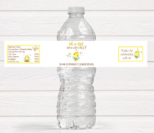 Personalized Bumble Bee Gender Reveal Labels 14 Per Order BUM220