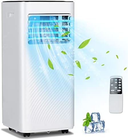 PETSITE 8000 BTU Portable AC Unit with Dehumidifier and Sleep Mode