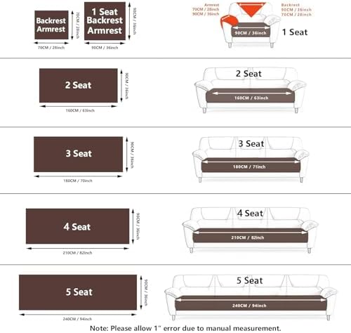 Velvet Couch Cover Washable Non-Slip Plush