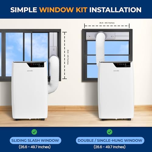 SereneLife SLACP12 12000 BTU Portable AC Unit with Dehumidifier and Fan