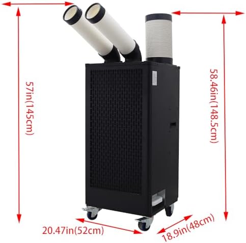 220V Portable Industrial Spot Cooler 2100W 780m3h