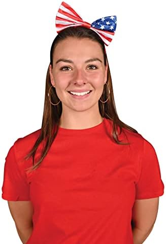 Beistle Patriotic Bow Headbands 3 Pack