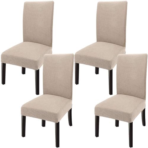 GoodtoU Dining Chair Covers Set of 4 Stretch Slipcovers