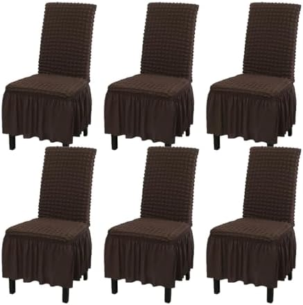 Rakila Stretch Washable Chair Covers 6 Pack