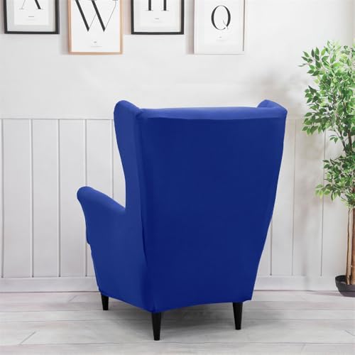 Wingback Chair Covers 2 Piece Stretch Slipcover for Living Room Armchair
