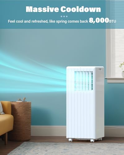 GAOMON 8000 BTU Portable Air Conditioner with Remote Control