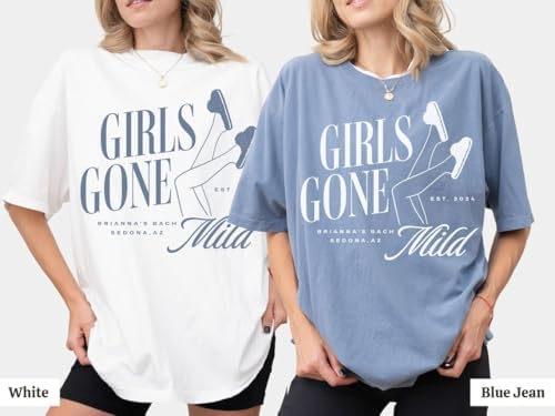 Custom Bachelorette Party Shirts for Girls Gone Mild